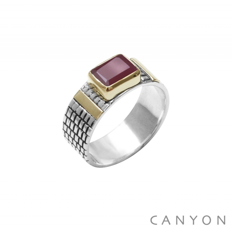 Bague Batson rouge