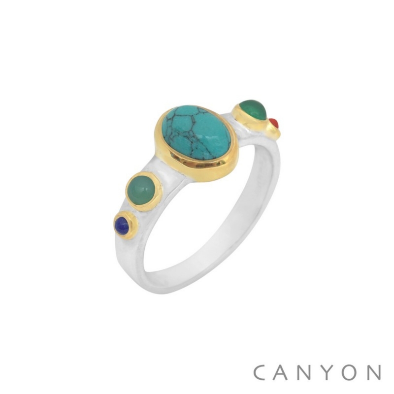 Bague Gary turquoise