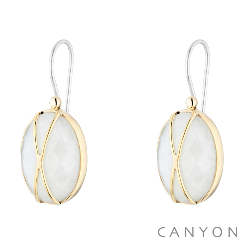 Boucles d'oreille Balma blanc