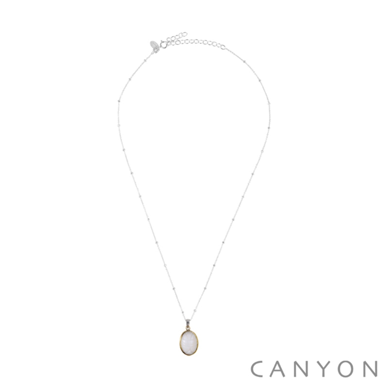 Collier Scarabée blanc