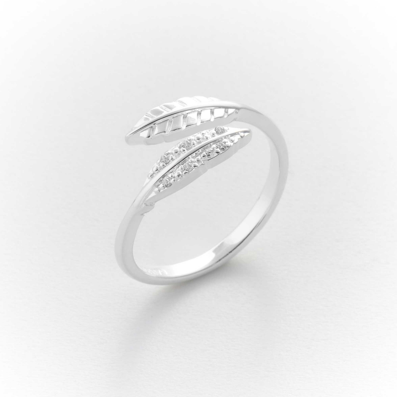 Bague Toi et Moi Feuille