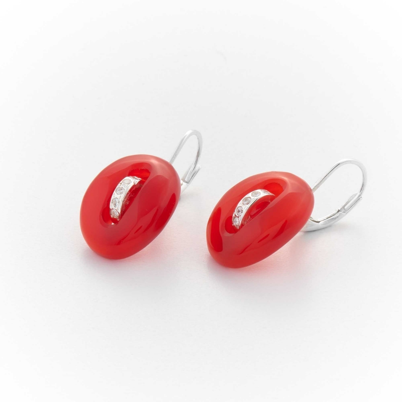 Boucles d'oreilles Red Shiny