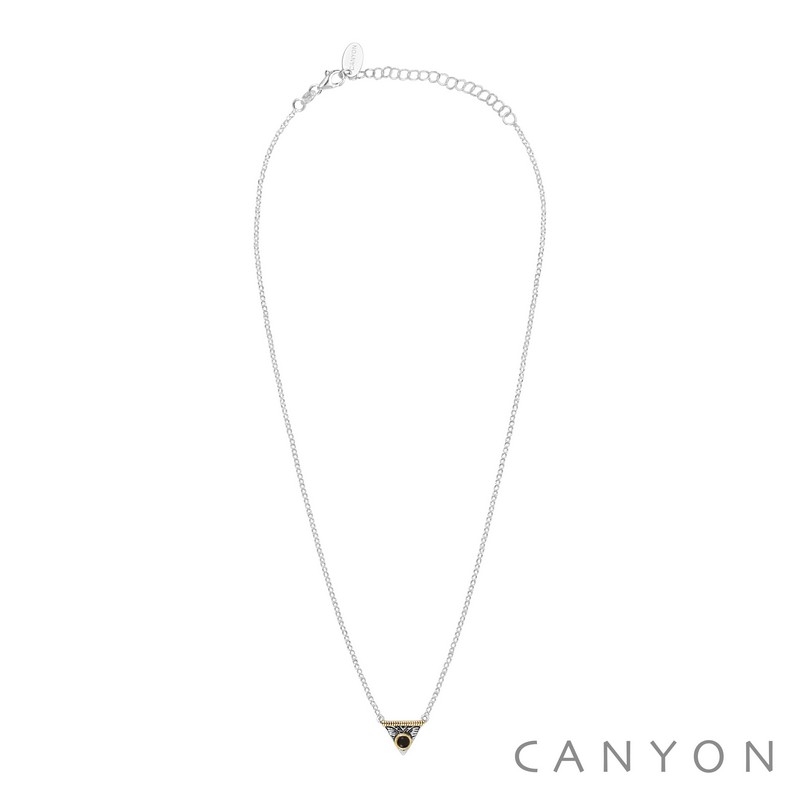 Collier triangle noir